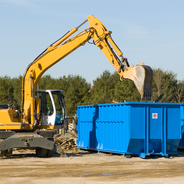 can i choose the location where the residential dumpster will be placed in Orgas WV